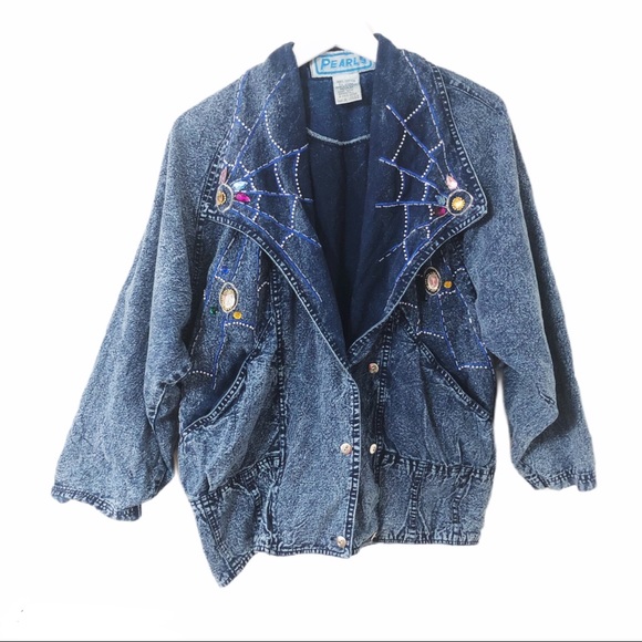 jeweled denim jacket